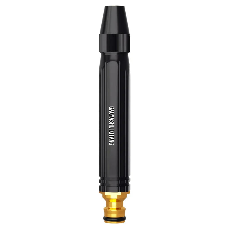 High-pressure Water Gun Black Pagoda Alloy Nozzle Plastic Body Direct Spray Car Wash Garden Cleaning Portable Durable Heavy-duty