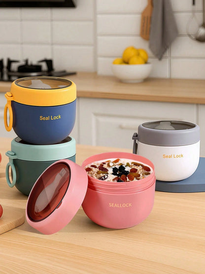 Portable Oat Yogurt Breakfast Cup With Spoon