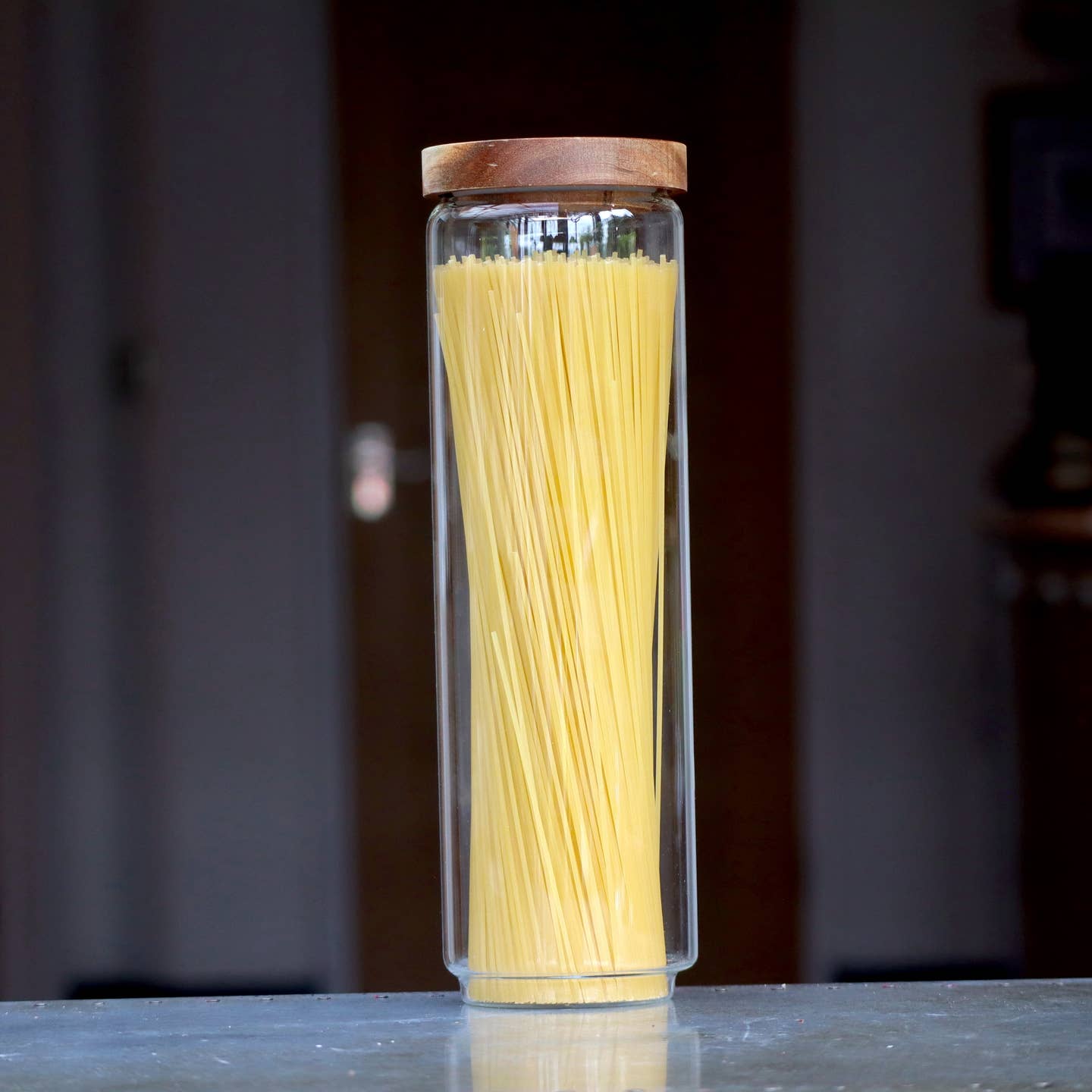 Wholesale Glass Kitchen Pantry & Storage Jars with Acacia Lids