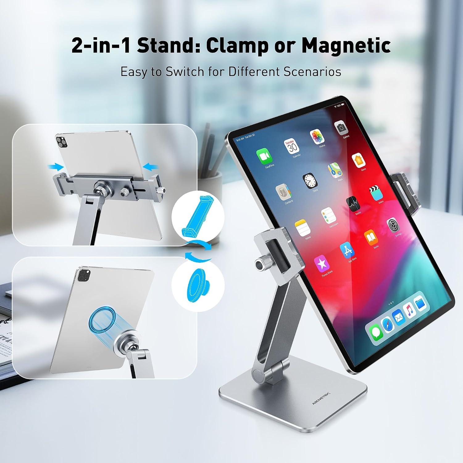 AboveTEK Magnetic Aluminum Phone & iPad Stand