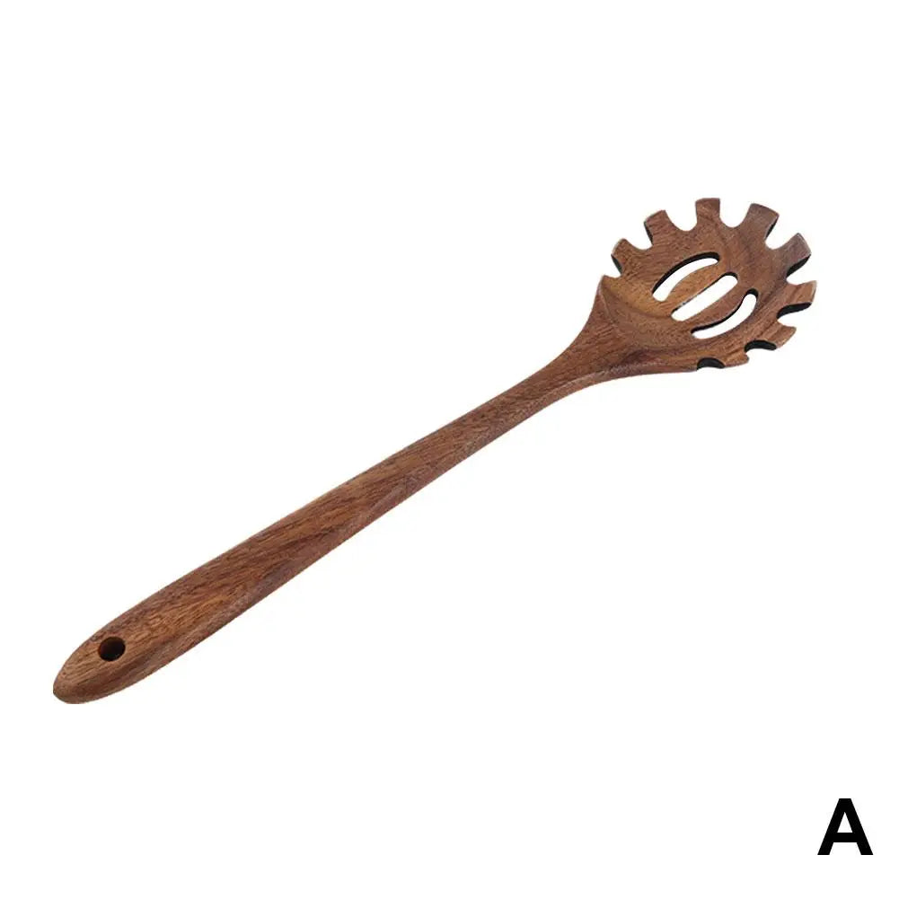 Walnut Wood Tableware Spoon Rice Colander Soup Skimmer Cooking Soup Spoons Scoop Kitchen Wooden Cooking Utensils