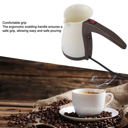 500ml Electric Coffee Pot with Handle Stainless Steel Electric Coffee Making Hot Tea Kettle