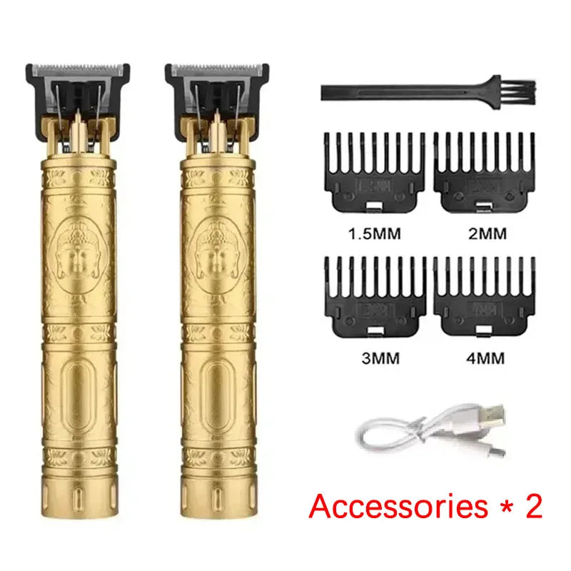 Vintage Hair Clipper USB Charging Hair Cutting Machine Electric Hair Trimmer Portable Shaver Professional Barber Boyfriend Gift
