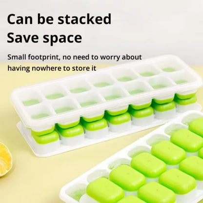 14 Grid Ice Cube Tray Silicone Mold Square Ice Cube Tray Mold Ice Cube Maker Non-toxic Durable Kitchen Tool Bar Pub Ice Maker