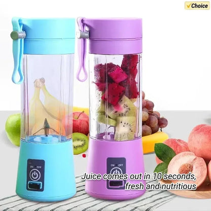 Mini 380ML Portable Blender for Shakes and Smoothies Rechargeable USB Traveling Fruit Juicer Cup Hand Fruit Blender Juicing Cup