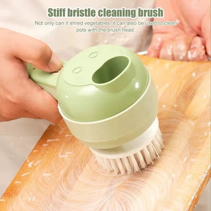 4 in 1 Handheld Electric Vegetable Cutter Wireless Food Processor Vegetable Slicer Set Pepper Garlic Mash Minced Cooking Gadgets