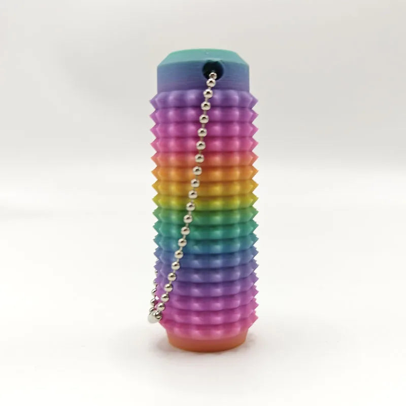 Tactile Sensory Keychain | BPA-Free Fidget Anxiety Relief Toy with Spiky Grip, Portable Office Desk Stress Relief Tool