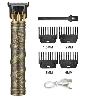 Vintage Hair Clipper USB Charging Hair Cutting Machine Electric Hair Trimmer Portable Shaver Professional Barber Boyfriend Gift