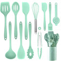 12Pcs Silicone Cooking Utensils Non-Stick Cooking Tools Universal Heat Kitchenware Resistant Kitchen Kitchen Accessories Tools