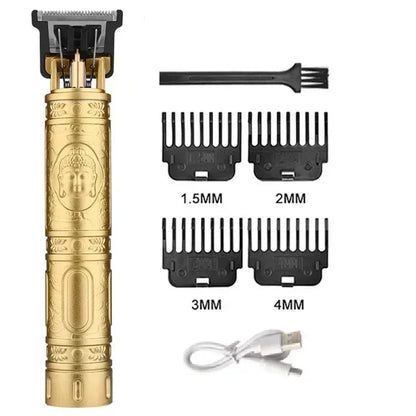 Vintage Hair Clipper USB Charging Hair Cutting Machine Electric Hair Trimmer Portable Shaver Professional Barber Boyfriend Gift