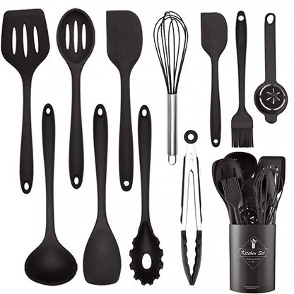 12Pcs Silicone Cooking Utensils Non-Stick Cooking Tools Universal Heat Kitchenware Resistant Kitchen Kitchen Accessories Tools