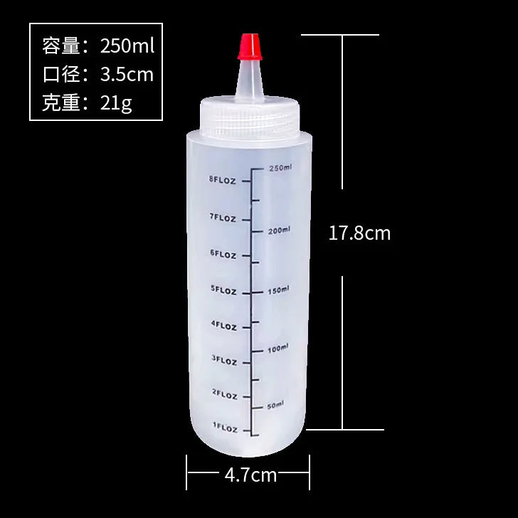 Plastic Condiment Squeeze Bottles Squirt Bottles Containers for Sauces Ketchup BBQ Syrup Oils Salad Sauce Squeeze Bottle