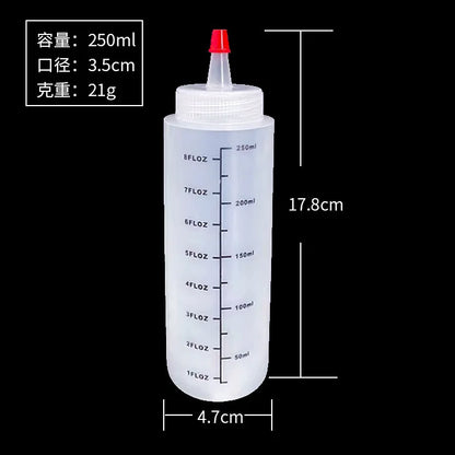 Plastic Condiment Squeeze Bottles Squirt Bottles Containers for Sauces Ketchup BBQ Syrup Oils Salad Sauce Squeeze Bottle