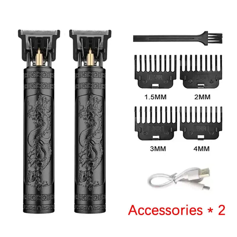 Vintage Hair Clipper USB Charging Hair Cutting Machine Electric Hair Trimmer Portable Shaver Professional Barber Boyfriend Gift