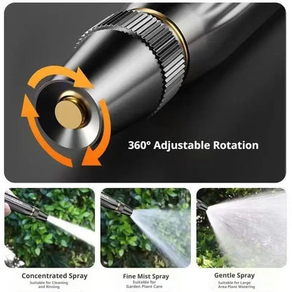 High Pressure Washing Water Gun Adjustable Nipple Type Diamond Water Watering Pipe Car Wash Gun Home Garden Shower Tools
