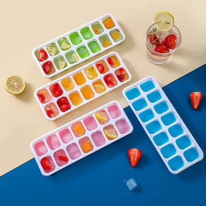 14 Grid Ice Cube Tray Silicone Mold Square Ice Cube Tray Mold Ice Cube Maker Non-toxic Durable Kitchen Tool Bar Pub Ice Maker