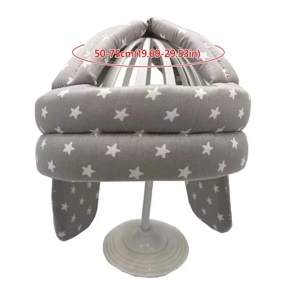 Thickened Elderly Anti-Fall Helmet Breathable Cotton Sponge Padded Anti-Fall Safety Hat Adjustable Anti-Fall
