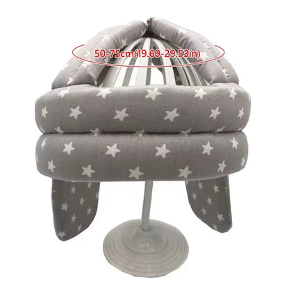 Thickened Elderly Anti-Fall Helmet Breathable Cotton Sponge Padded Anti-Fall Safety Hat Adjustable Anti-Fall