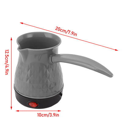 500ML Electric Coffee Pot Fast Heating Dual Protection Portable Coffee Pot with Detachable Handle 600W
