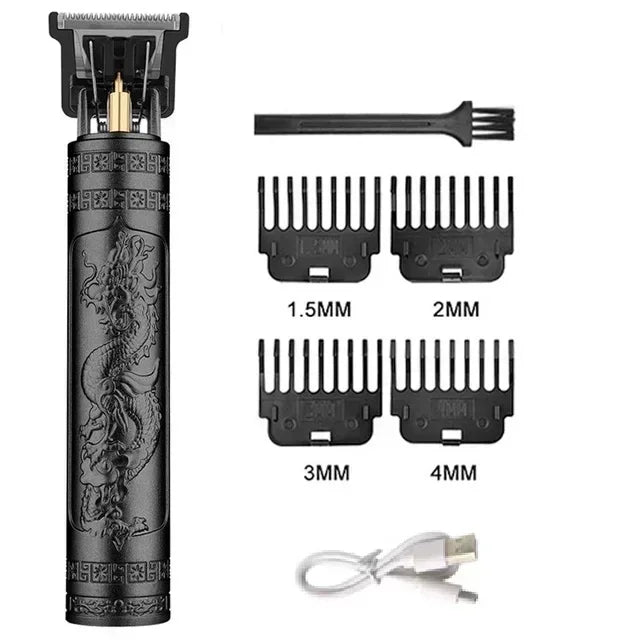 Vintage Hair Clipper USB Charging Hair Cutting Machine Electric Hair Trimmer Portable Shaver Professional Barber Boyfriend Gift