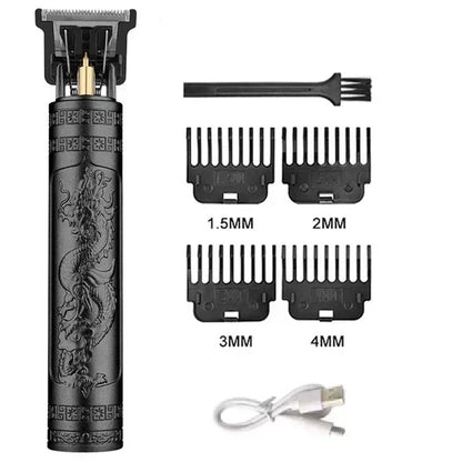 Vintage Hair Clipper USB Charging Hair Cutting Machine Electric Hair Trimmer Portable Shaver Professional Barber Boyfriend Gift