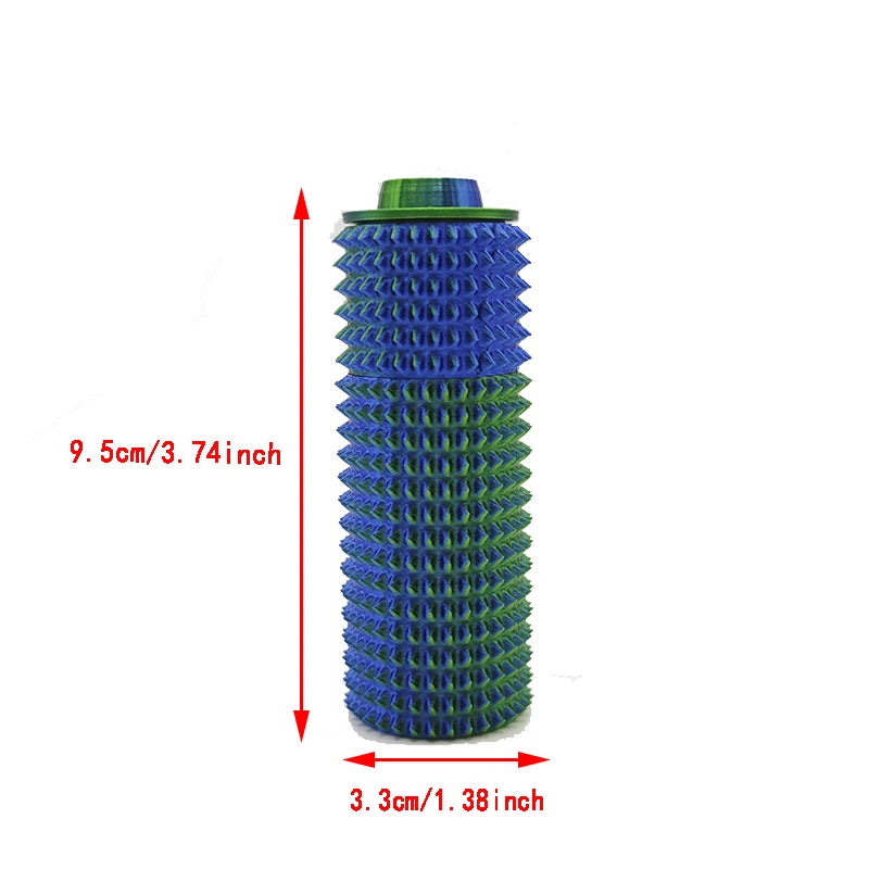 Sensory Roller Fidget Toy Clicker Tactile Spikes for Anxiety Stress Relief Pain Stimming Autism Over Stimulation with Lanyard