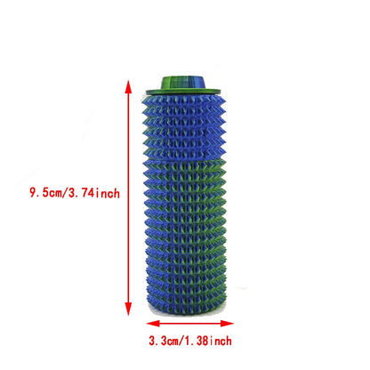Sensory Roller Fidget Toy Clicker Tactile Spikes for Anxiety Stress Relief Pain Stimming Autism Over Stimulation with Lanyard