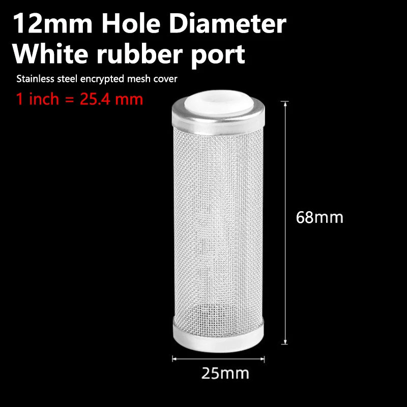 12/16mm Aquarium Inflow Inlet Filter Stainless Steel Mesh Net Guard Fish Tank Filter Accesories Intake Strainer Prefilter cover