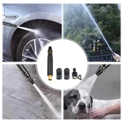 High Pressure Washing Water Gun Adjustable Nipple Type Diamond Water Watering Pipe Car Wash Gun Home Garden Shower Tools