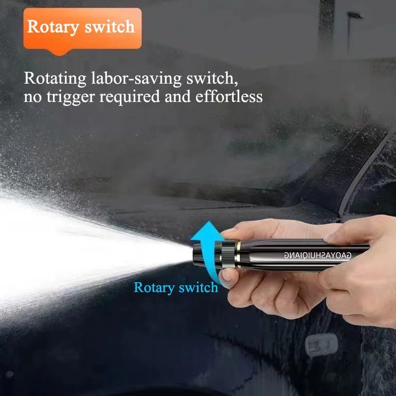 High-pressure Water Gun Black Pagoda Alloy Nozzle Plastic Body Direct Spray Car Wash Garden Cleaning Portable Durable Heavy-duty