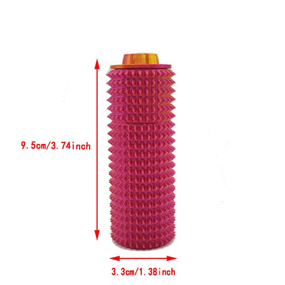Sensory Roller Fidget Toy Clicker Tactile Spikes for Anxiety Stress Relief Pain Stimming Autism Over Stimulation with Lanyard