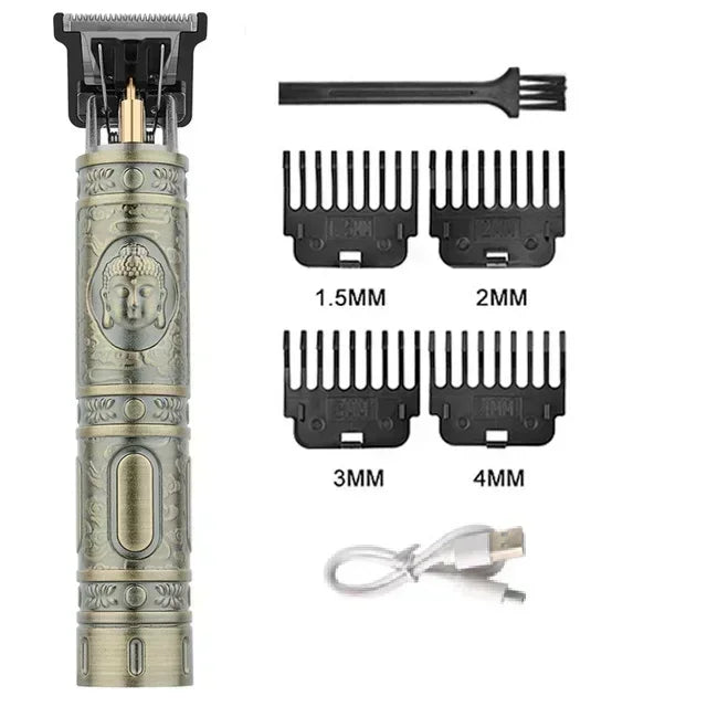 Vintage Hair Clipper USB Charging Hair Cutting Machine Electric Hair Trimmer Portable Shaver Professional Barber Boyfriend Gift