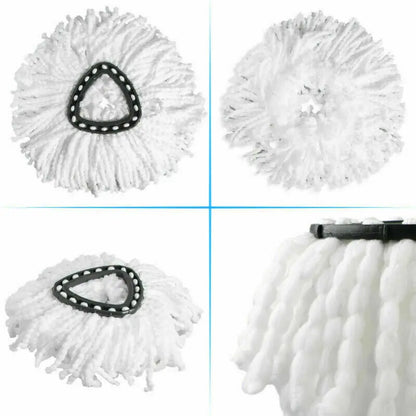 Easy Wring and Clean Floor Mop Turbo Microfibre 2in1 Replacement Refill Mop Head Accessory Home Cleaning Tools