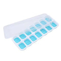 14 Grid Silicone Ice Cube Tray with Non-Spill Lid Stackable Ice Cube Mold Ice Cube Maker Square Ice Cube Tray Ice Blocks Maker