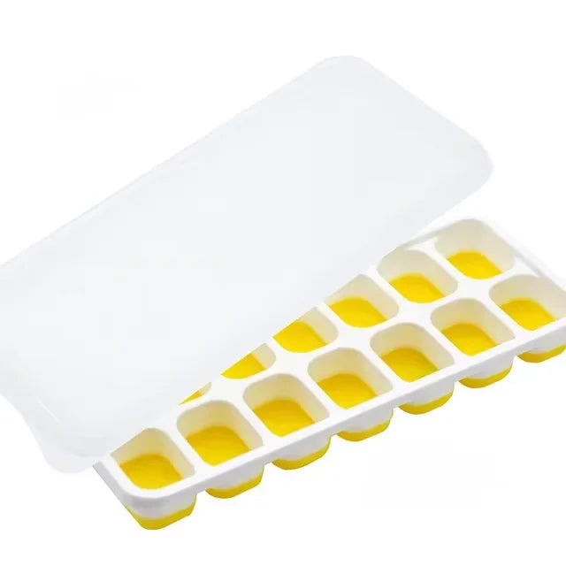 14 Grid Ice Cube Tray Silicone Mold Square Ice Cube Tray Mold Ice Cube Maker Non-toxic Durable Kitchen Tool Bar Pub Ice Maker