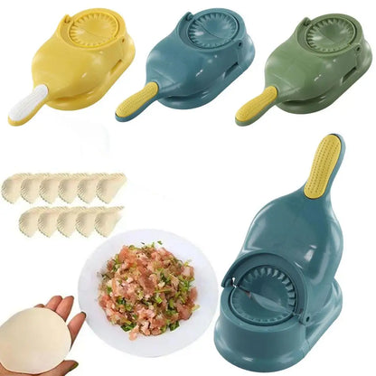 2 In1 Dumpling Maker DIY Kit Wrapper Presser Manual Labor-Saving Ravioli Empanadas Dough Skin Molder Machine Dumpling Maker