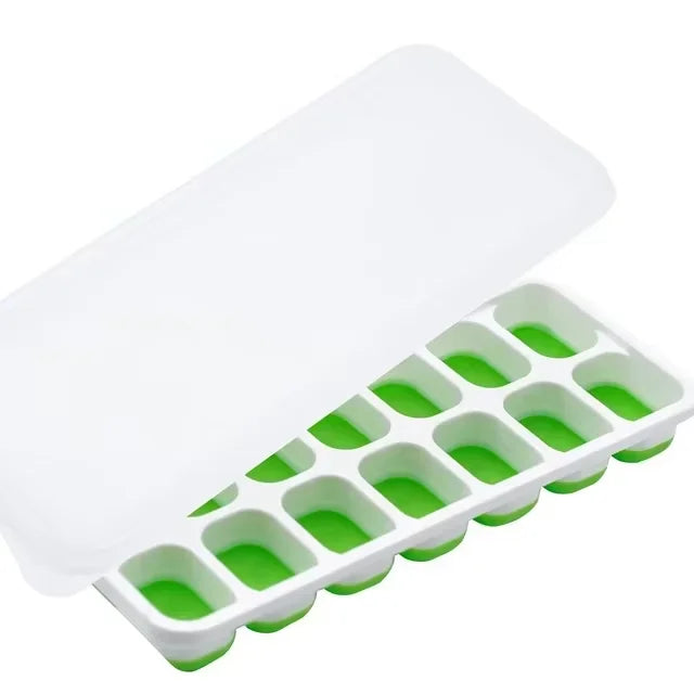 14 Grid Ice Cube Tray Silicone Mold Square Ice Cube Tray Mold Ice Cube Maker Non-toxic Durable Kitchen Tool Bar Pub Ice Maker