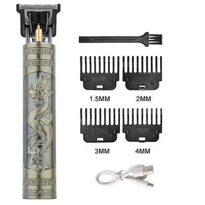 Vintage Hair Clipper USB Charging Hair Cutting Machine Electric Hair Trimmer Portable Shaver Professional Barber Boyfriend Gift
