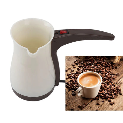 500ml Electric Coffee Pot with Handle Stainless Steel Electric Coffee Making Hot Tea Kettle