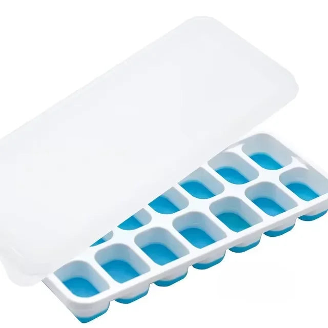14 Grid Ice Cube Tray Silicone Mold Square Ice Cube Tray Mold Ice Cube Maker Non-toxic Durable Kitchen Tool Bar Pub Ice Maker