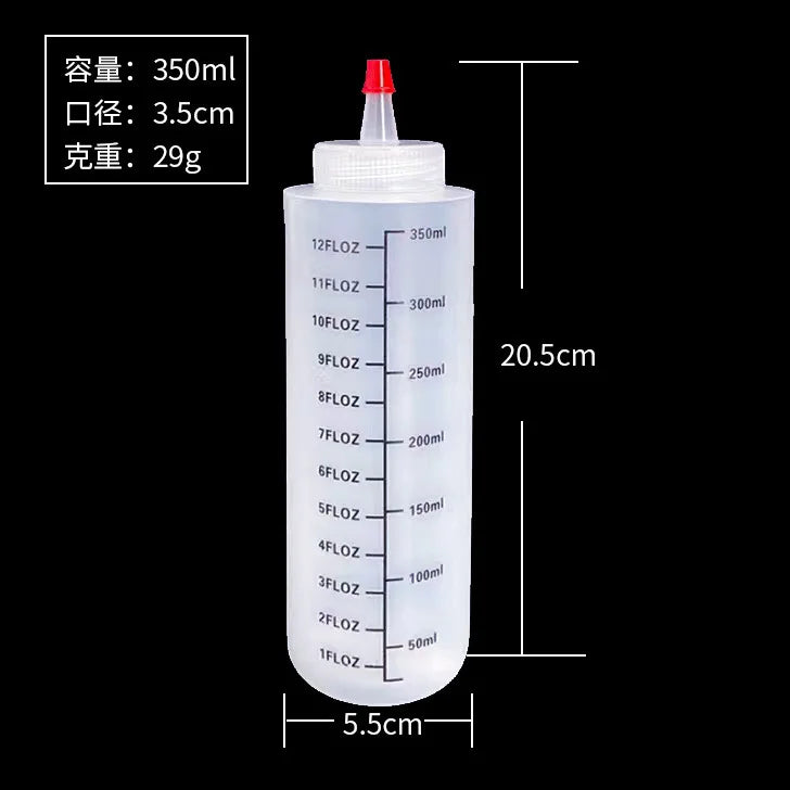 Plastic Condiment Squeeze Bottles Squirt Bottles Containers for Sauces Ketchup BBQ Syrup Oils Salad Sauce Squeeze Bottle