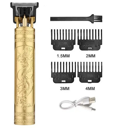Vintage Hair Clipper USB Charging Hair Cutting Machine Electric Hair Trimmer Portable Shaver Professional Barber Boyfriend Gift