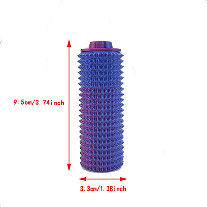 Sensory Roller Fidget Toy Clicker Tactile Spikes for Anxiety Stress Relief Pain Stimming Autism Over Stimulation with Lanyard