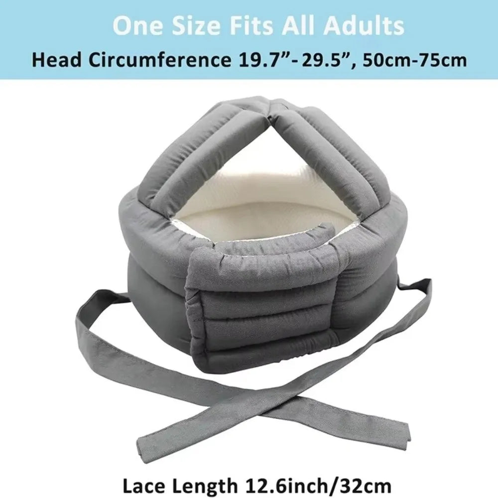 Thickened Elderly Anti-Fall Helmet Breathable Cotton Sponge Padded Anti-Fall Safety Hat Adjustable Anti-Fall