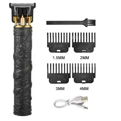 Vintage Hair Clipper USB Charging Hair Cutting Machine Electric Hair Trimmer Portable Shaver Professional Barber Boyfriend Gift