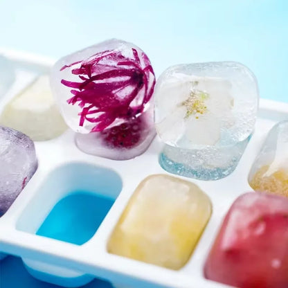 14 Grid Ice Cube Tray Silicone Mold Square Ice Cube Tray Mold Ice Cube Maker Non-toxic Durable Kitchen Tool Bar Pub Ice Maker
